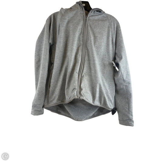 Sweatshirt Hoodie By Pink In Grey, Size: L