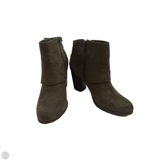 Boots Ankle Heels By Madden Girl In Green, Size: 8