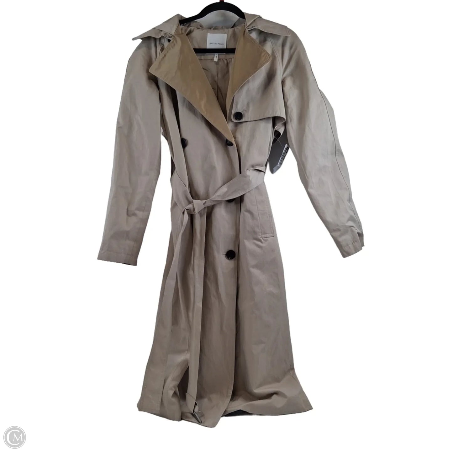 Coat Trench Coat By Avec Les Filles In Beige, Size: S