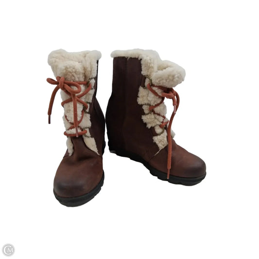 Boots Snow By Sorel In Brown & Cream, Size: 8.5