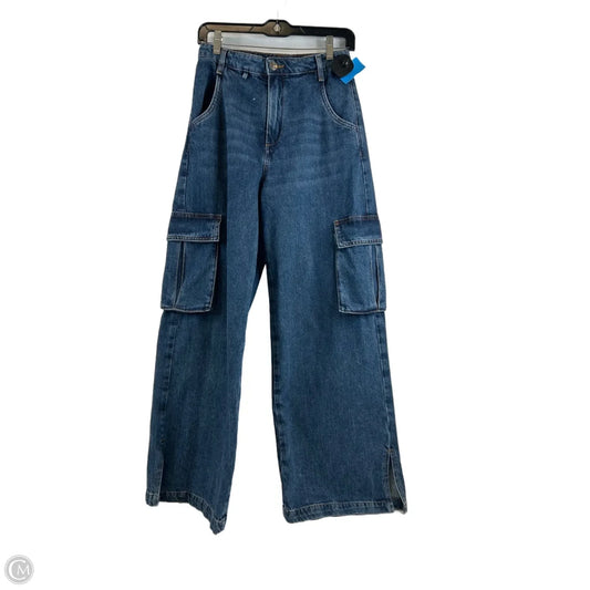 Jeans Wide Leg By Clothes Mentor In Blue Denim, Size: 2