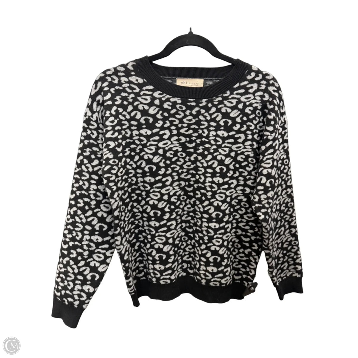 Sweater By Philosophy In Leopard Print, Size: S