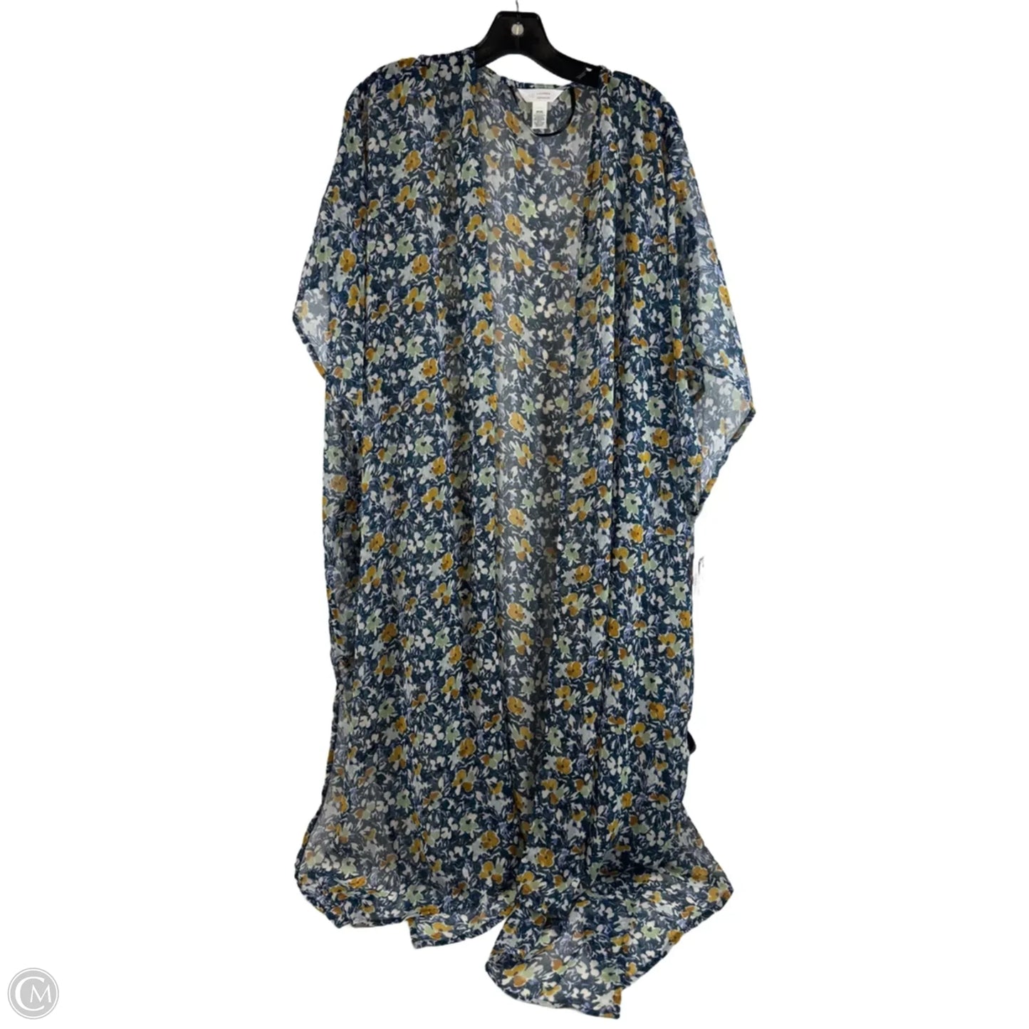Kimono By Lc Lauren Conrad In Blue & Yellow, Size: Osfm