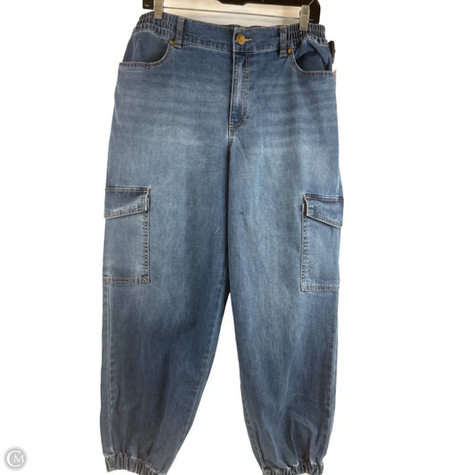 Jeans Straight By D Jeans In Blue Denim, Size: 12