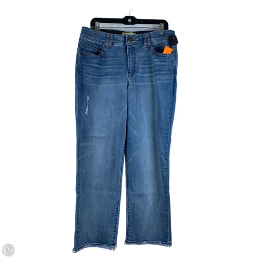 Jeans Straight By Democracy In Blue Denim, Size: 14