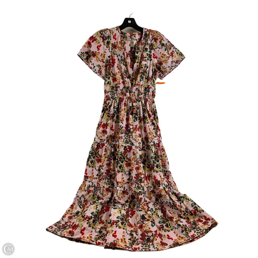 Dress Casual Maxi By Maeve In Pink & Red, Size: S