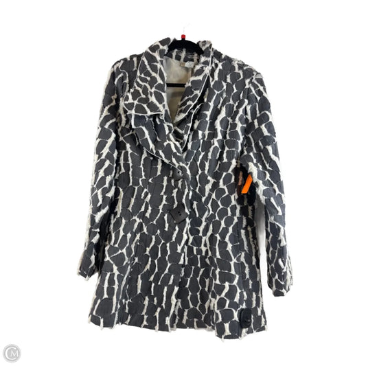 Jacket Other By Clothes Mentor In Grey & White, Size: L