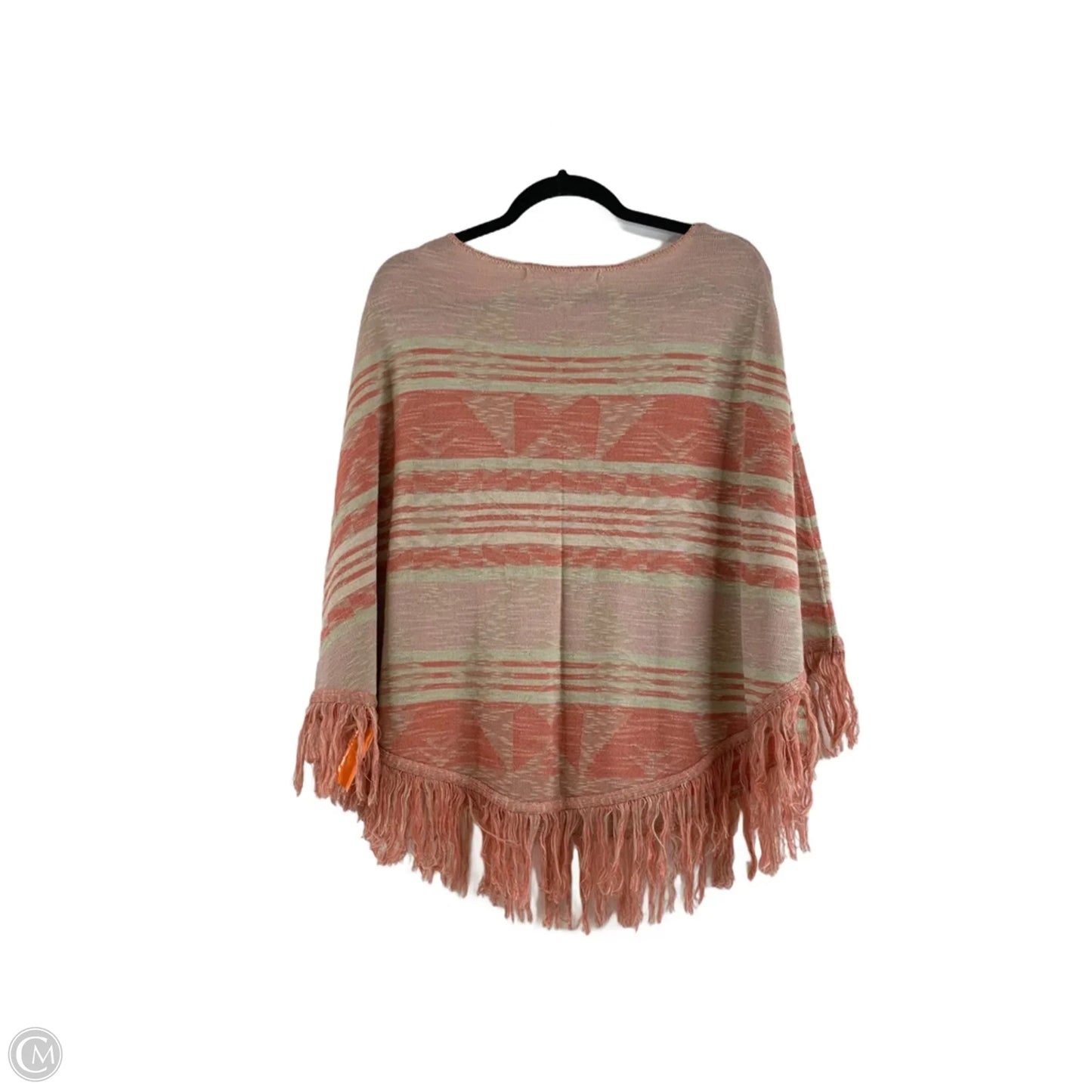 Poncho By Hippie Laundry In Green & Orange, Size: Xl