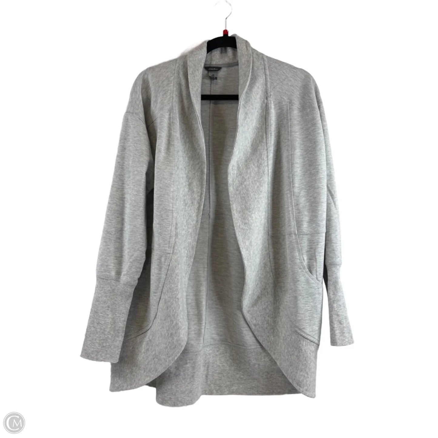 Sweatshirt Collar By Eddie Bauer In Grey, Size: M