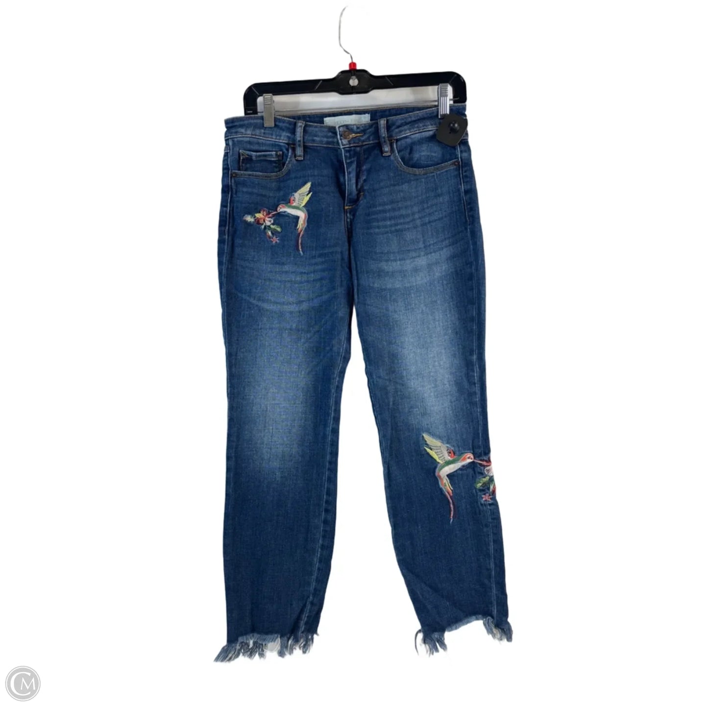 Jeans Cropped By Clothes Mentor In Blue Denim, Size: 8