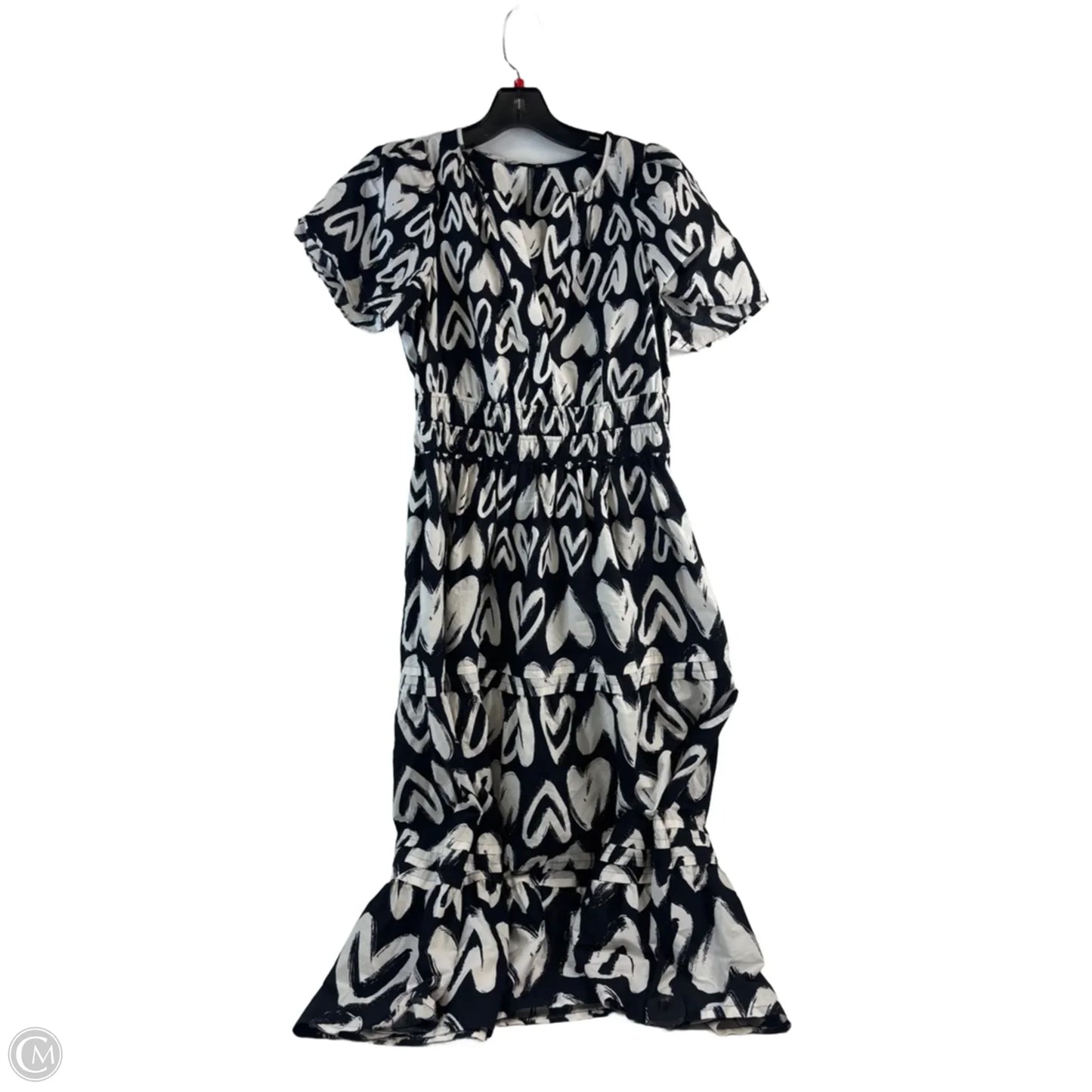 Dress Casual Maxi By Anthropologie In Black & White, Size: Xs