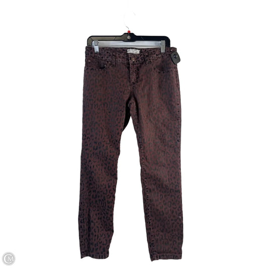 Jeans Skinny By Free People In Leopard Print, Size: 6