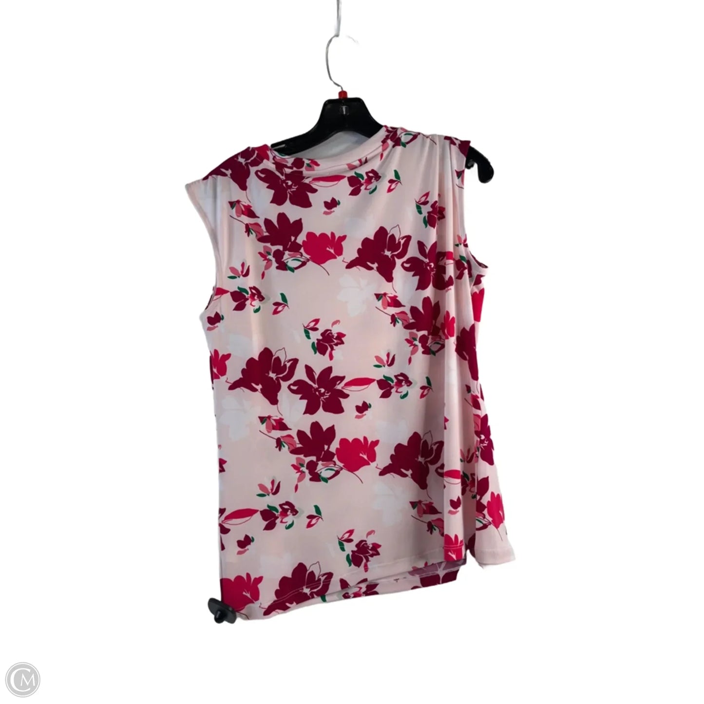 Top Short Sleeve By Liz Claiborne In Pink & Red, Size: M