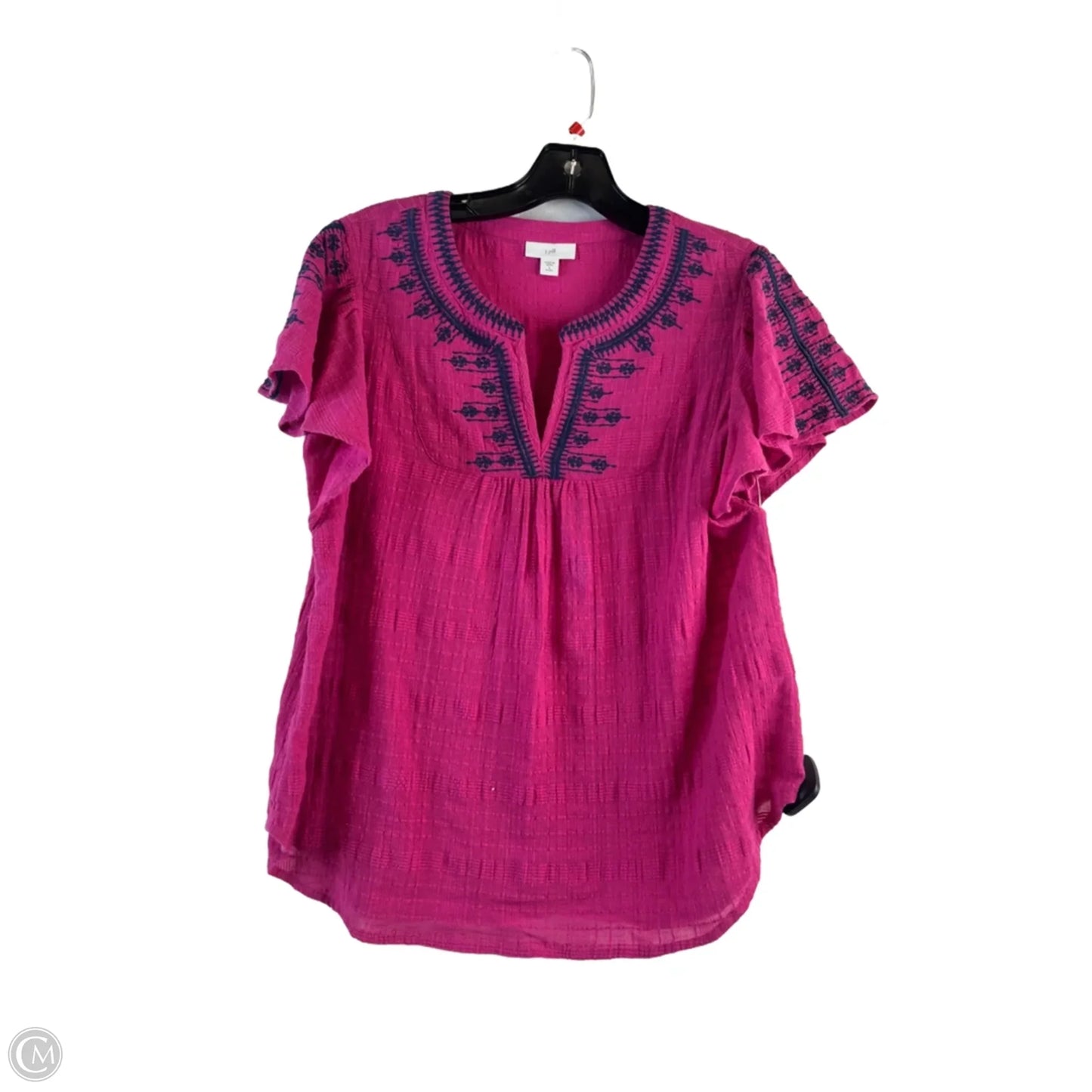 Top Short Sleeve Basic By J. Jill In Pink, Size: Sp
