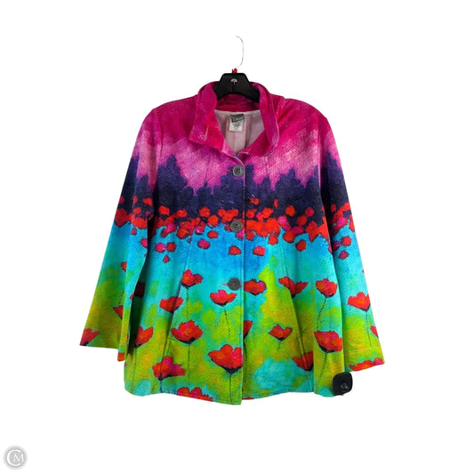 Jacket Shirt By Clothes Mentor In Multi-colored, Size: M