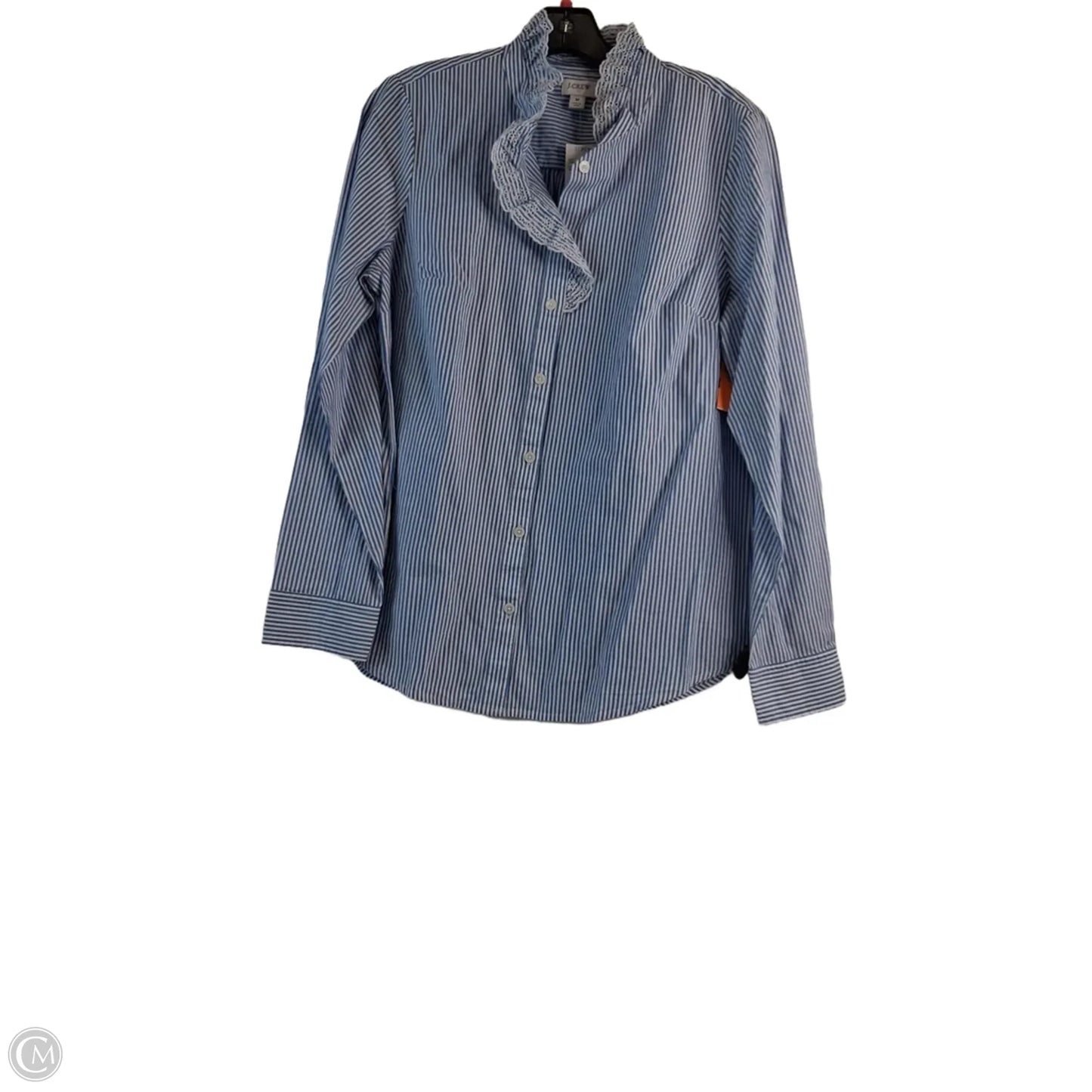 Top Long Sleeve By J. Crew In Striped Pattern, Size: M