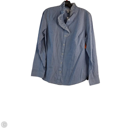 Top Long Sleeve By J. Crew In Striped Pattern, Size: M