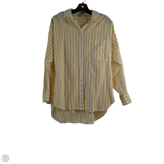 Top Long Sleeve By Loft In Striped Pattern, Size: S