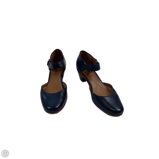 Shoes Heels Block By Easy Spirit In Navy, Size: 8