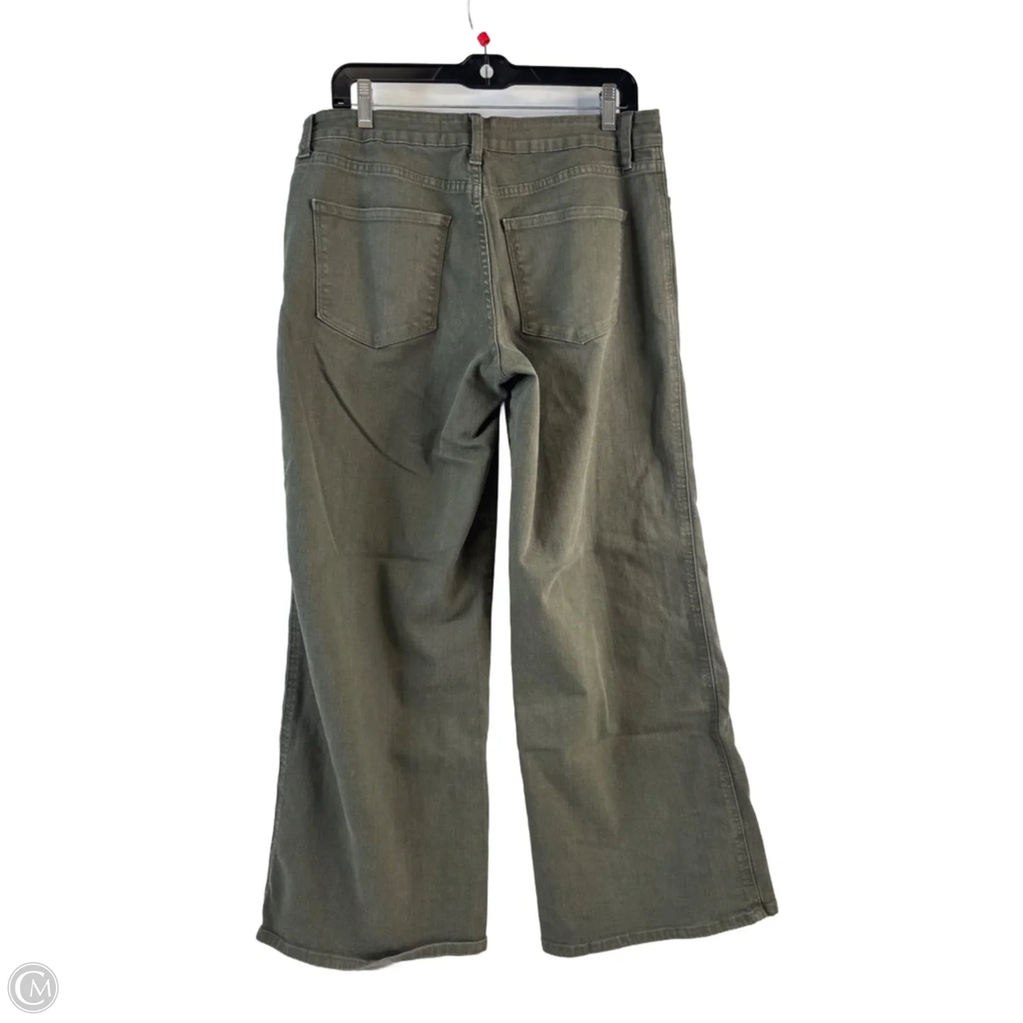 Jeans Wide Leg By Clothes Mentor In Green Denim, Size: 12
