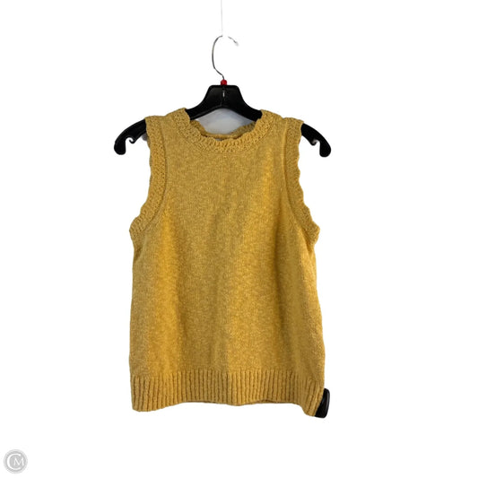 Vest Sweater By J. Crew In Yellow, Size: S