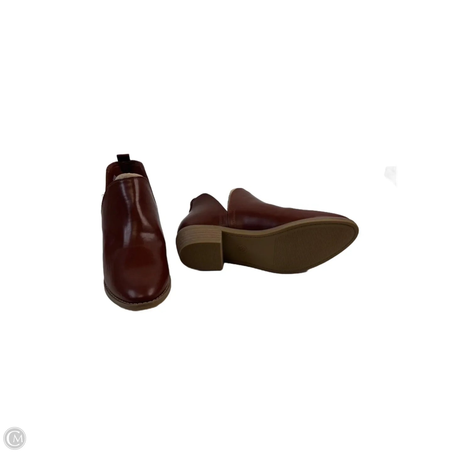 Boots Ankle Heels By Universal Thread In Brown, Size: 8.5