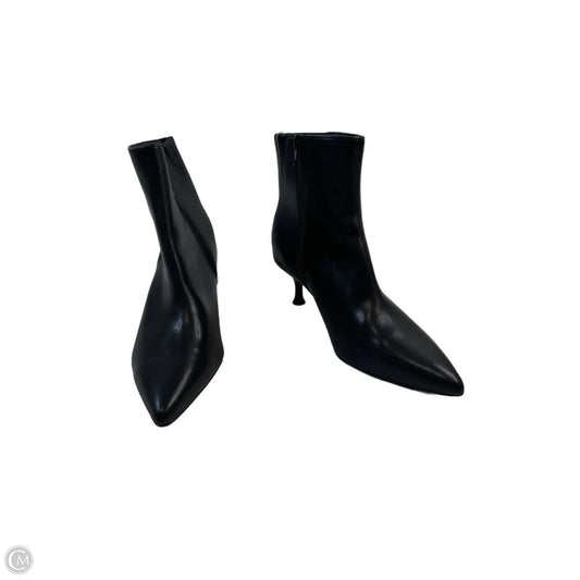 Boots Ankle Heels By Clothes Mentor In Black, Size: 7