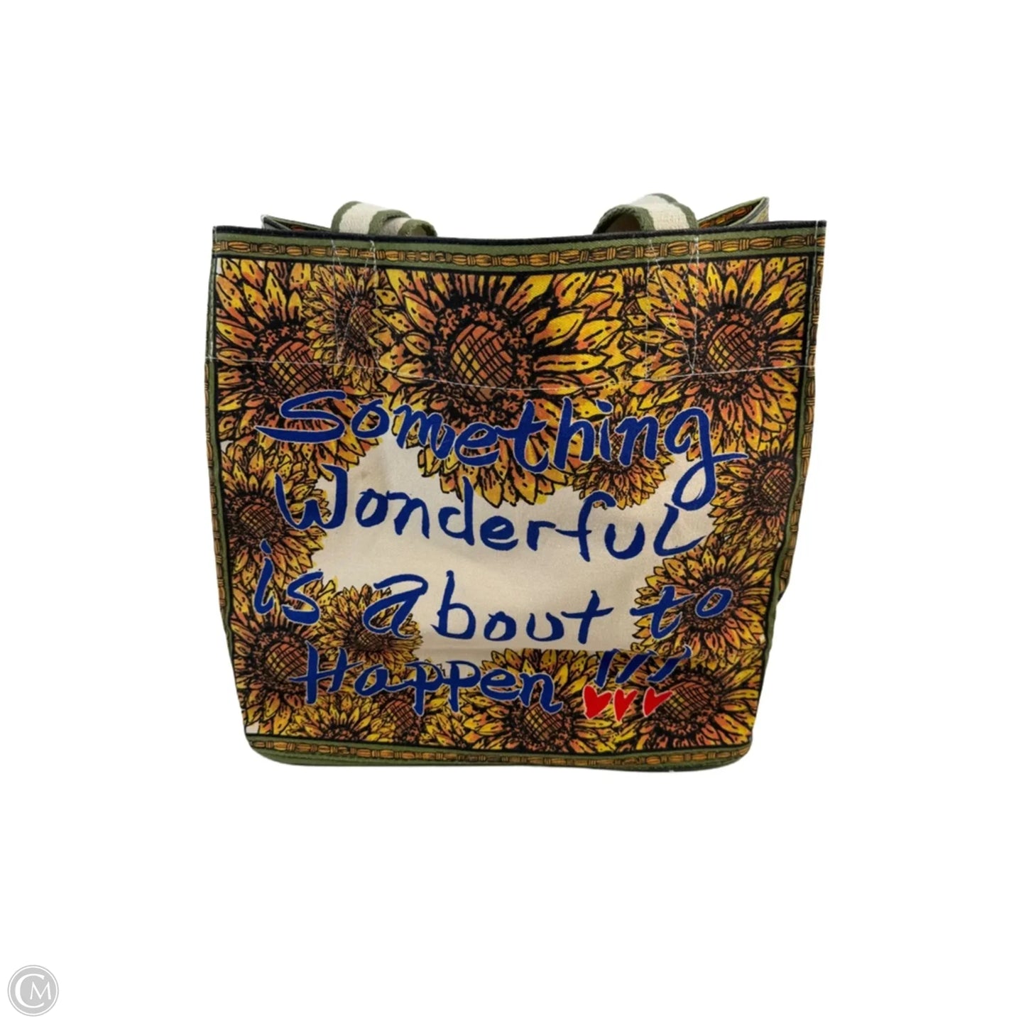 Apparel Tag By Brighton In Green & Yellow, Size: Medium