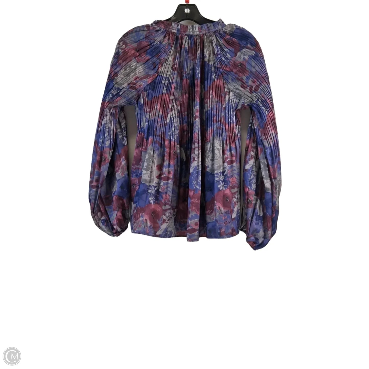 Top Long Sleeve By Elie Tahari In Purple & Red, Size: Xs