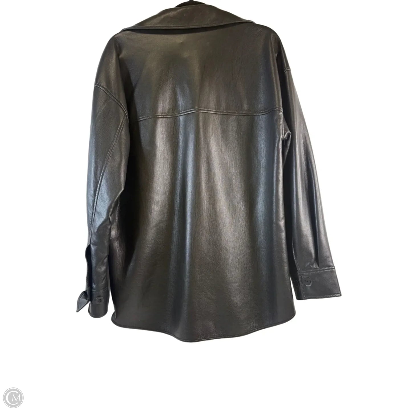 Jacket Shirt By Babaton In Black, Size: S