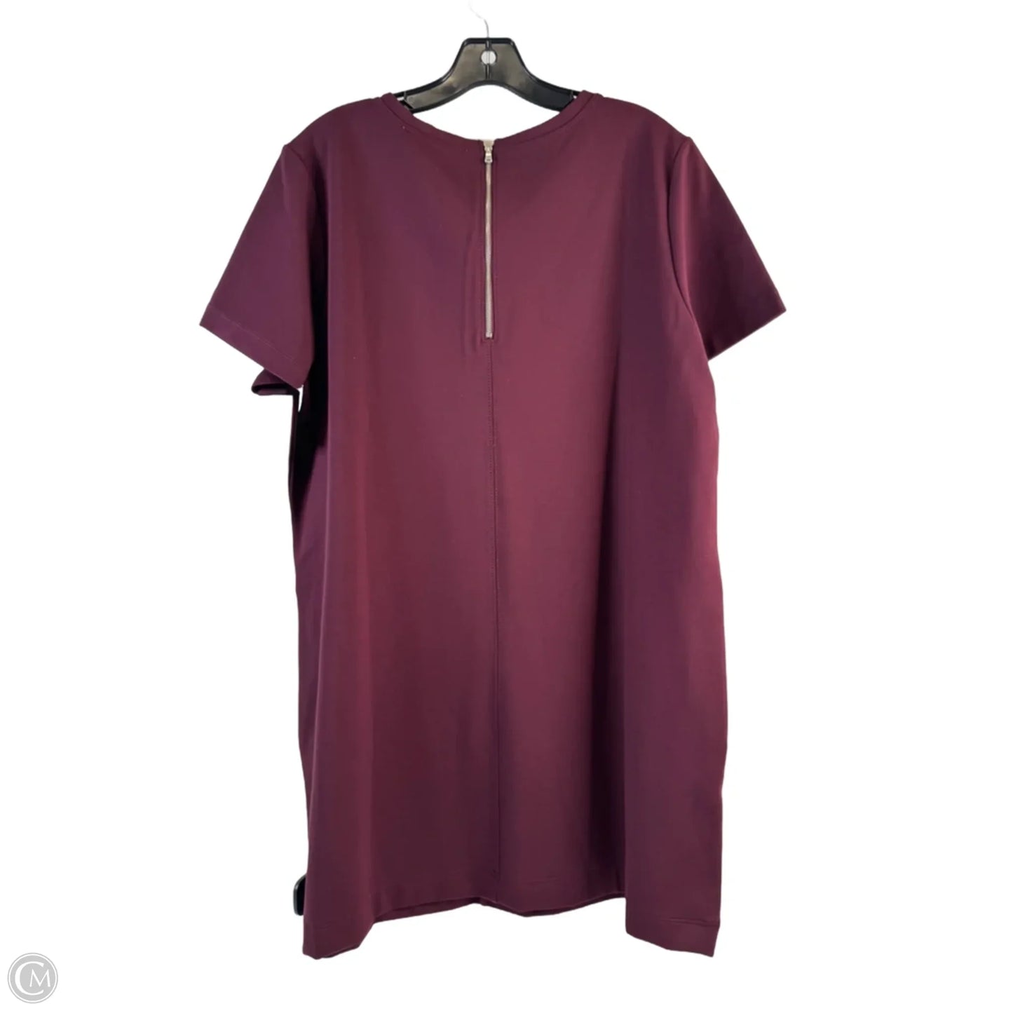 Dress Casual Midi By Loft In Maroon, Size: Xl