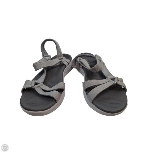 Sandals Sport By Skechers In Grey & Silver, Size: 8