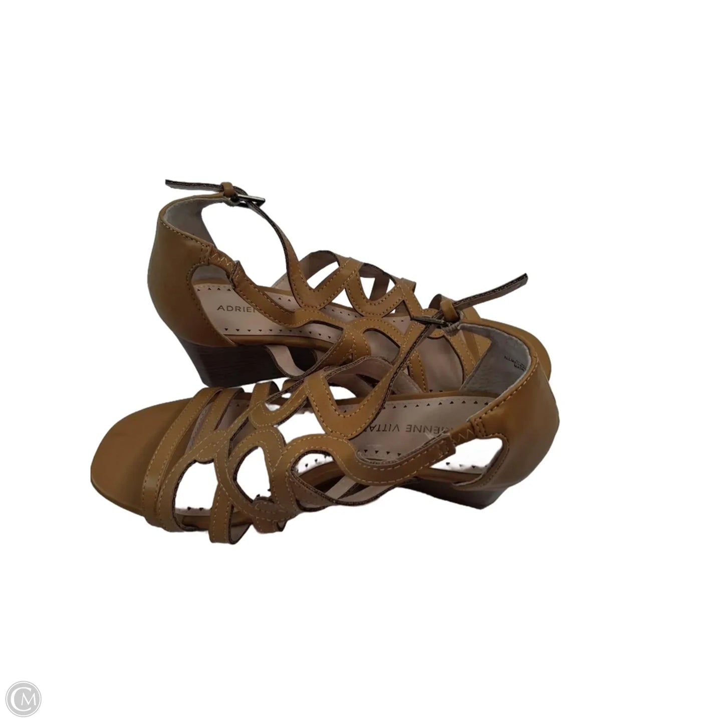 Sandals Heels Wedge By Adrienne Vittadini In Yellow, Size: 8