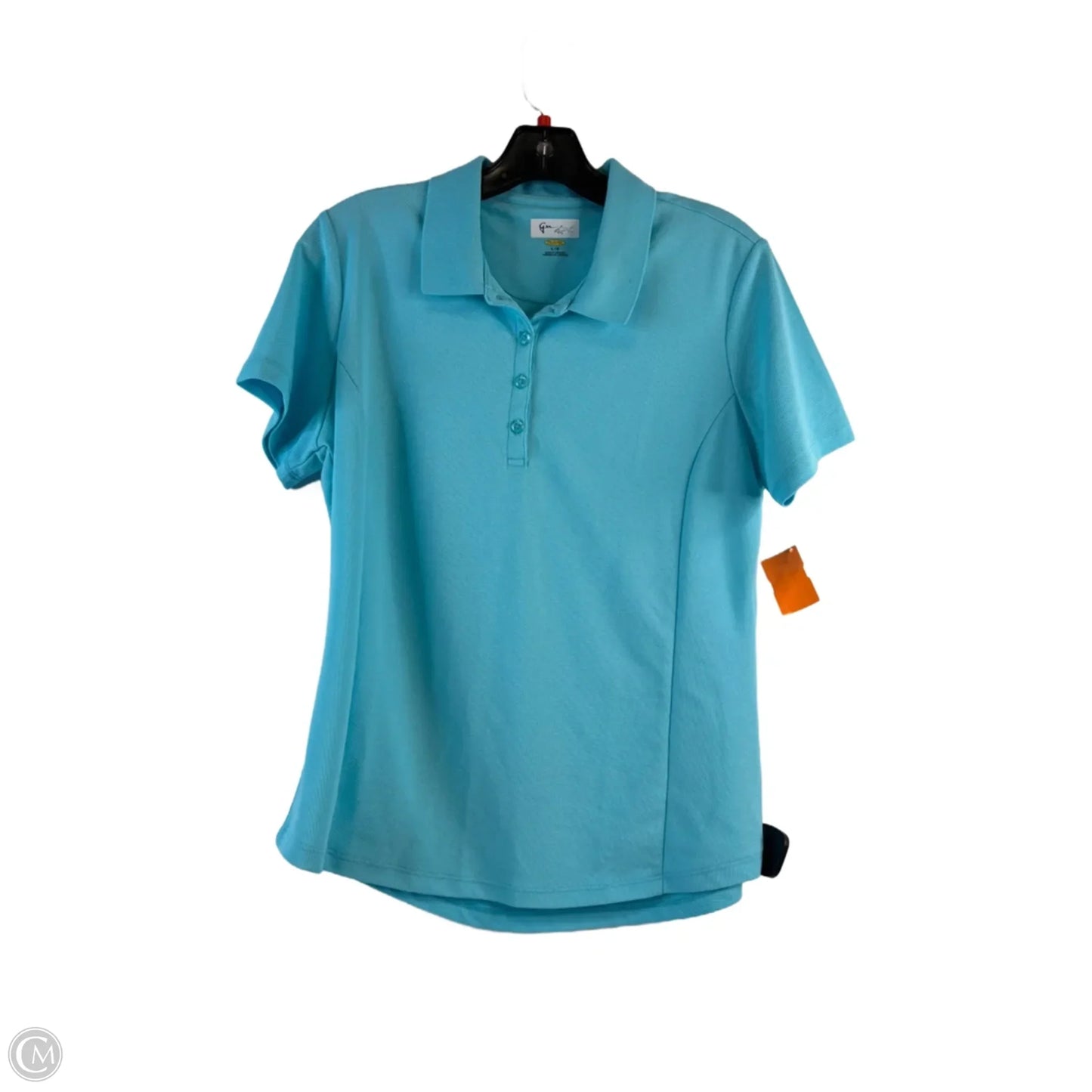 Top Short Sleeve Basic By Greg Norman In Blue, Size: L