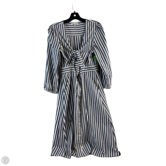 Dress Casual Midi By Madewell In Striped Pattern, Size: M