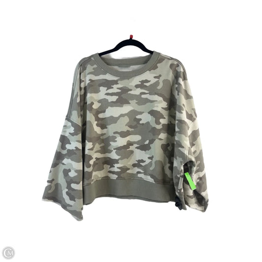 Sweatshirt Crewneck By Aerie In Camouflage Print, Size: L