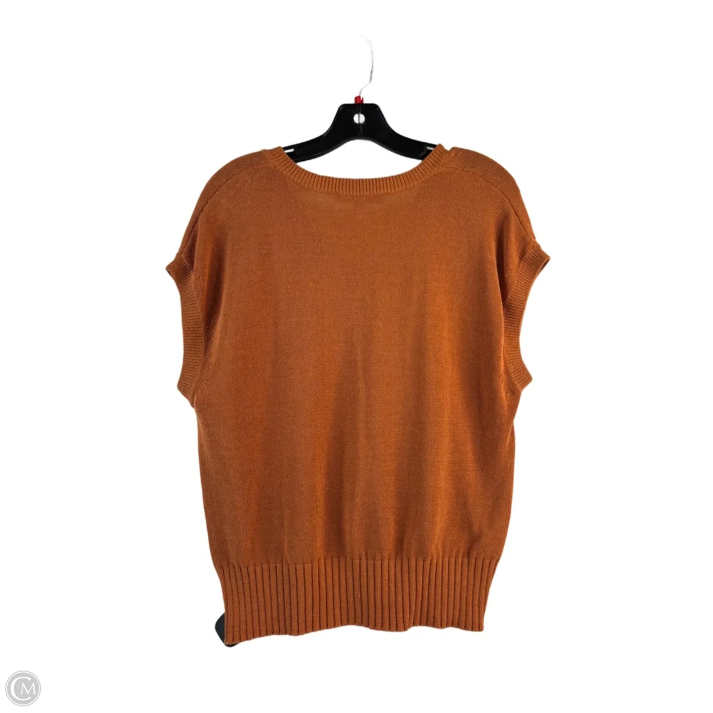 Top Short Sleeve By Loft In Copper, Size: S