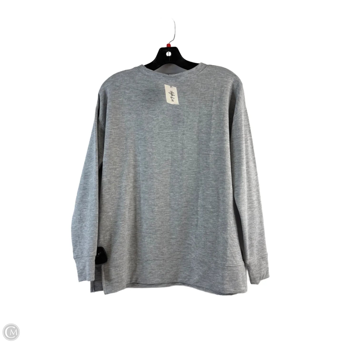 Top Long Sleeve By Style And Company In Grey & Pink, Size: Xs
