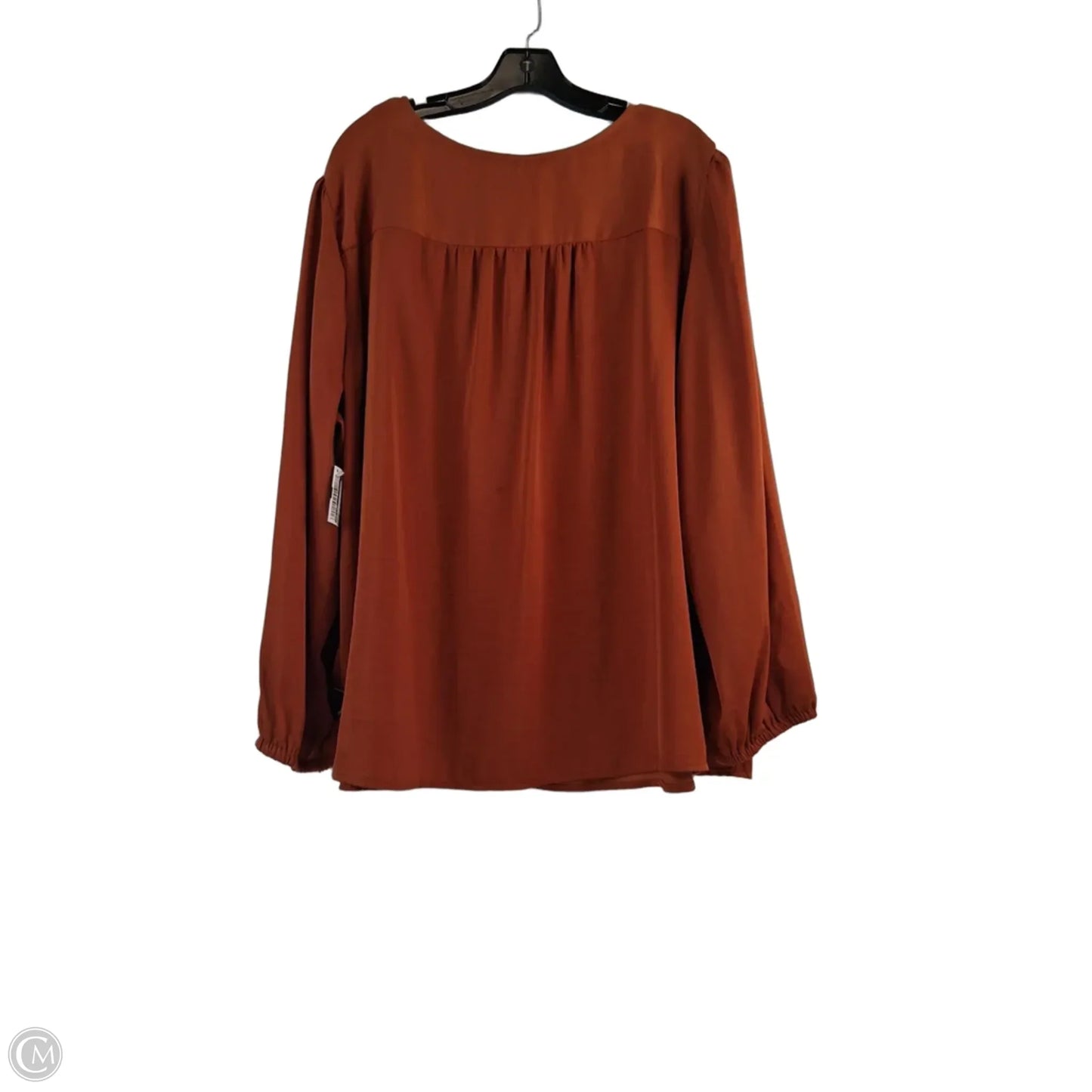 Top Long Sleeve By Ava & Viv In Copper, Size: 3x
