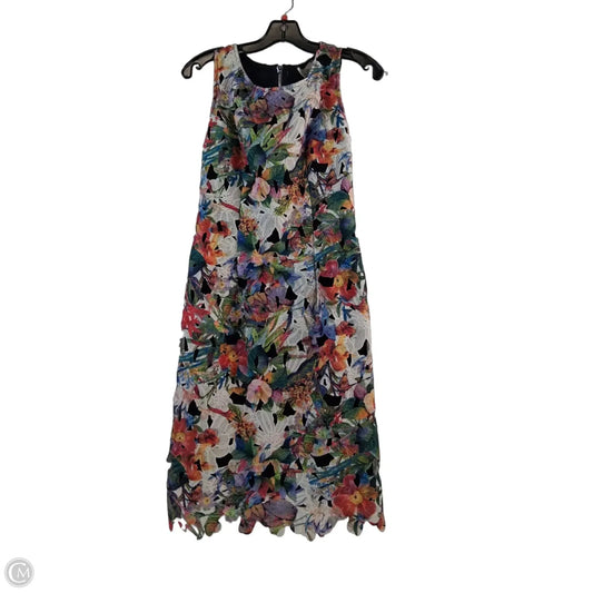 Dress Casual Midi By Joseph Ribkoff In Green & Orange, Size: S