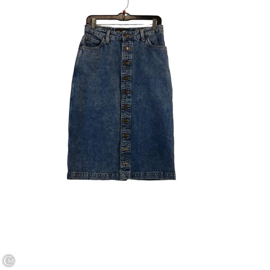 Skirt Midi By Lee In Blue Denim, Size: 8