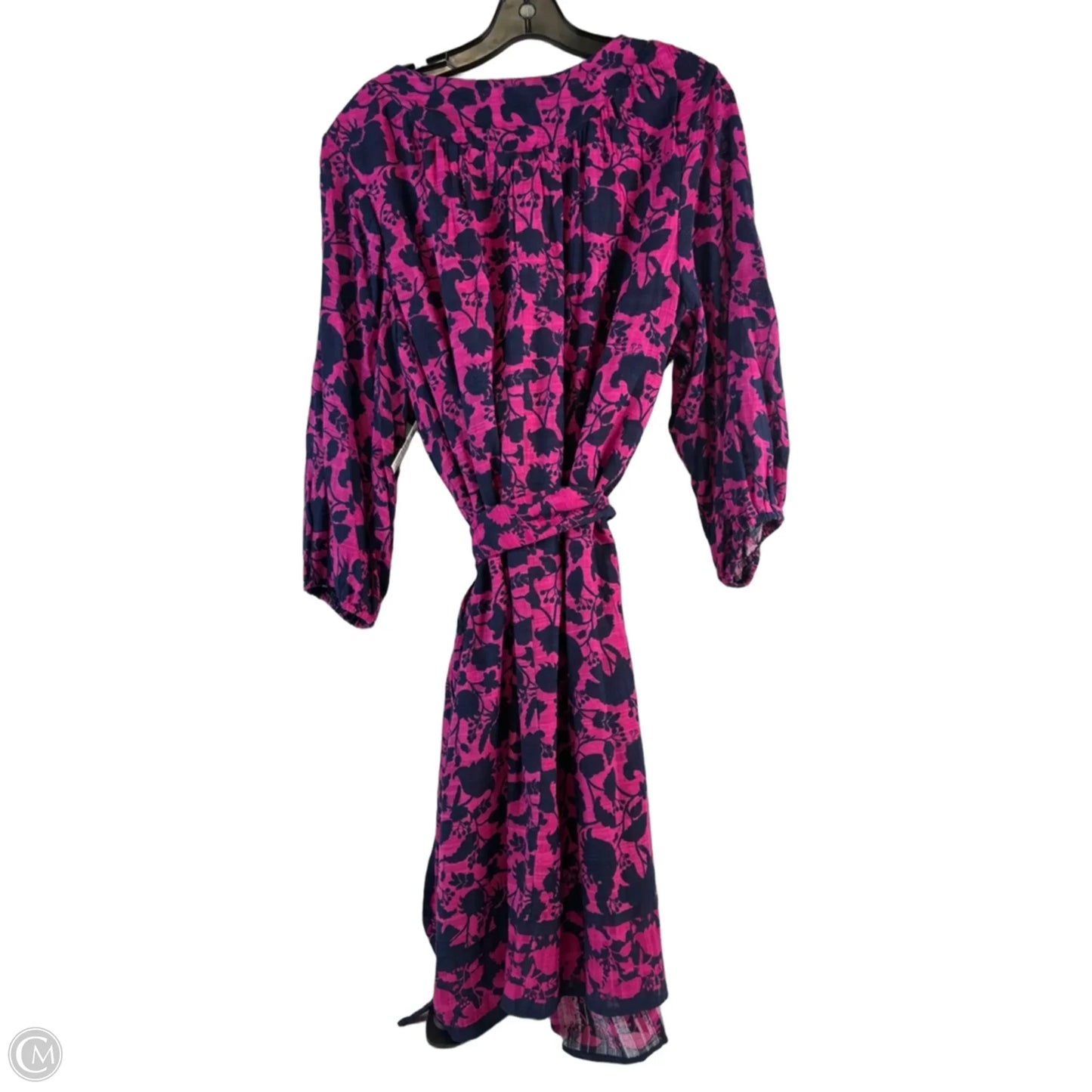 Dress Casual Midi By Clothes Mentor In Blue & Pink, Size: Xl