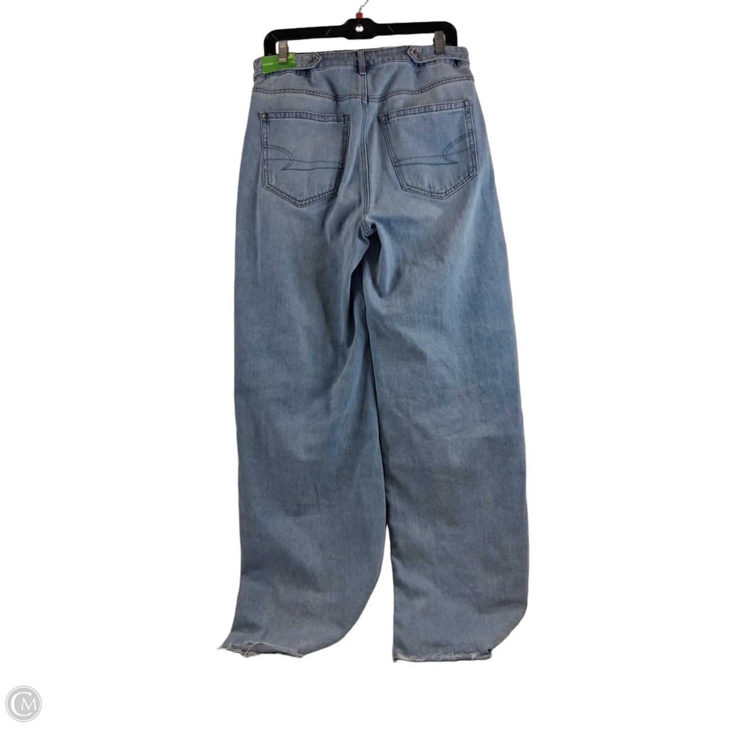 Jeans Wide Leg By American Eagle In Blue Denim, Size: 6