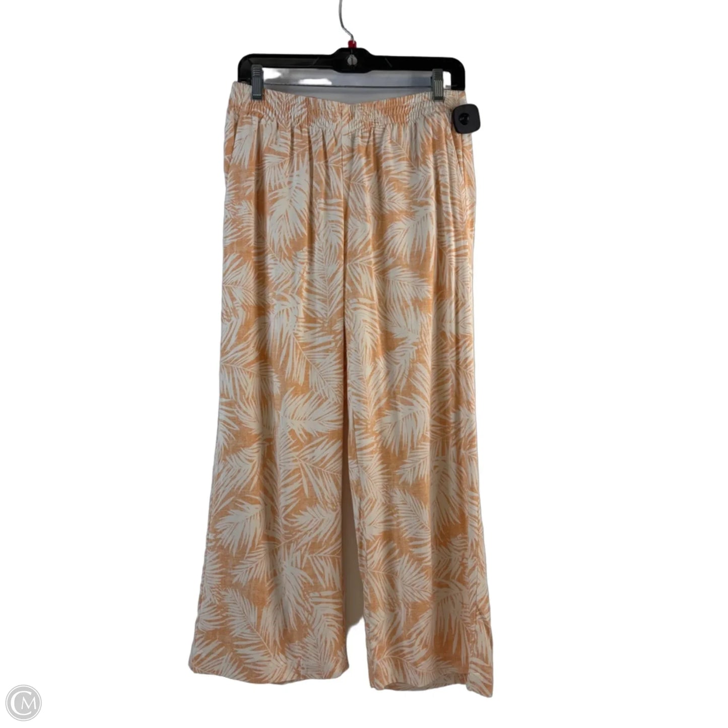 Pants Wide Leg By J. Jill In Orange & White, Size: 2