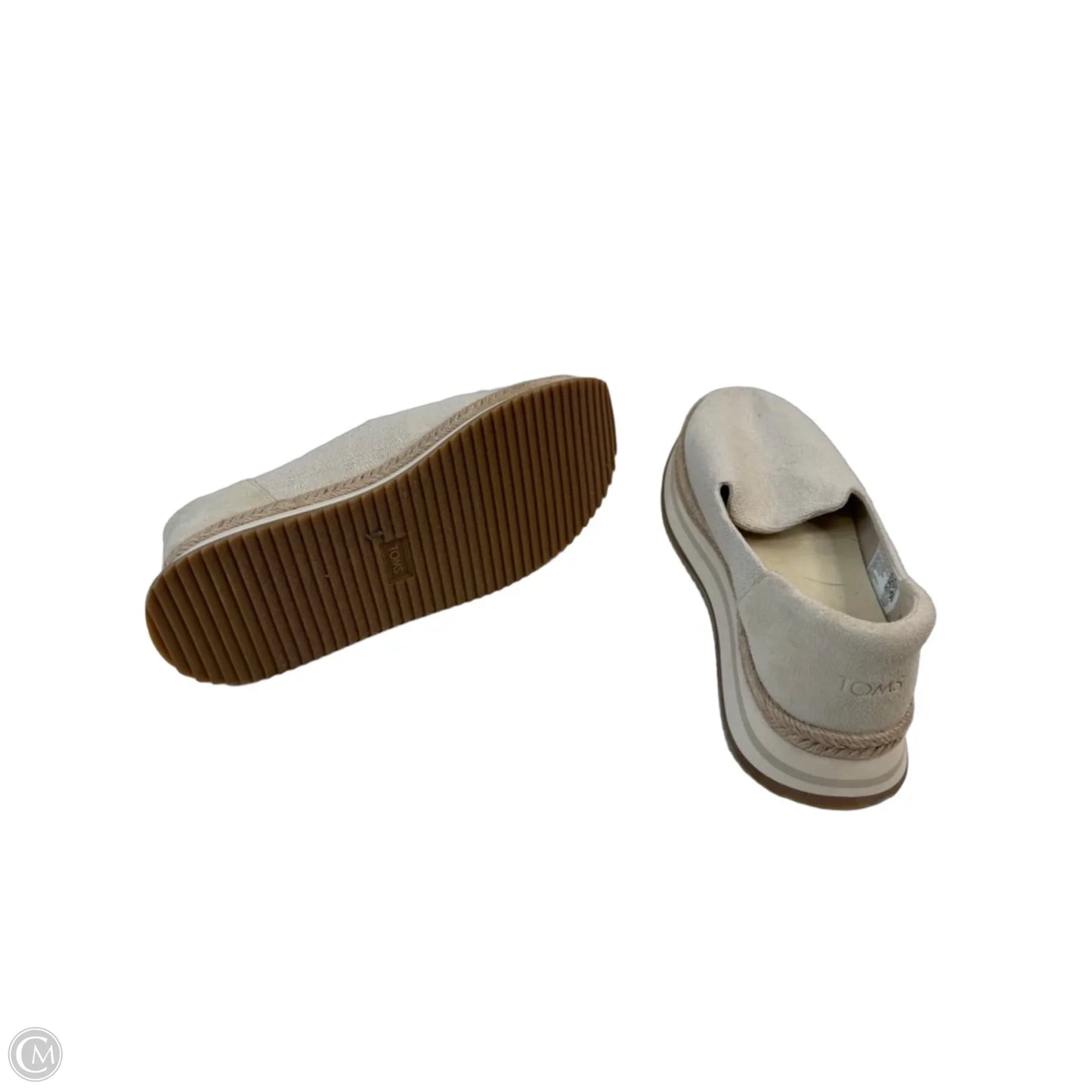 Shoes Heels Platform By Toms In Beige, Size: 6