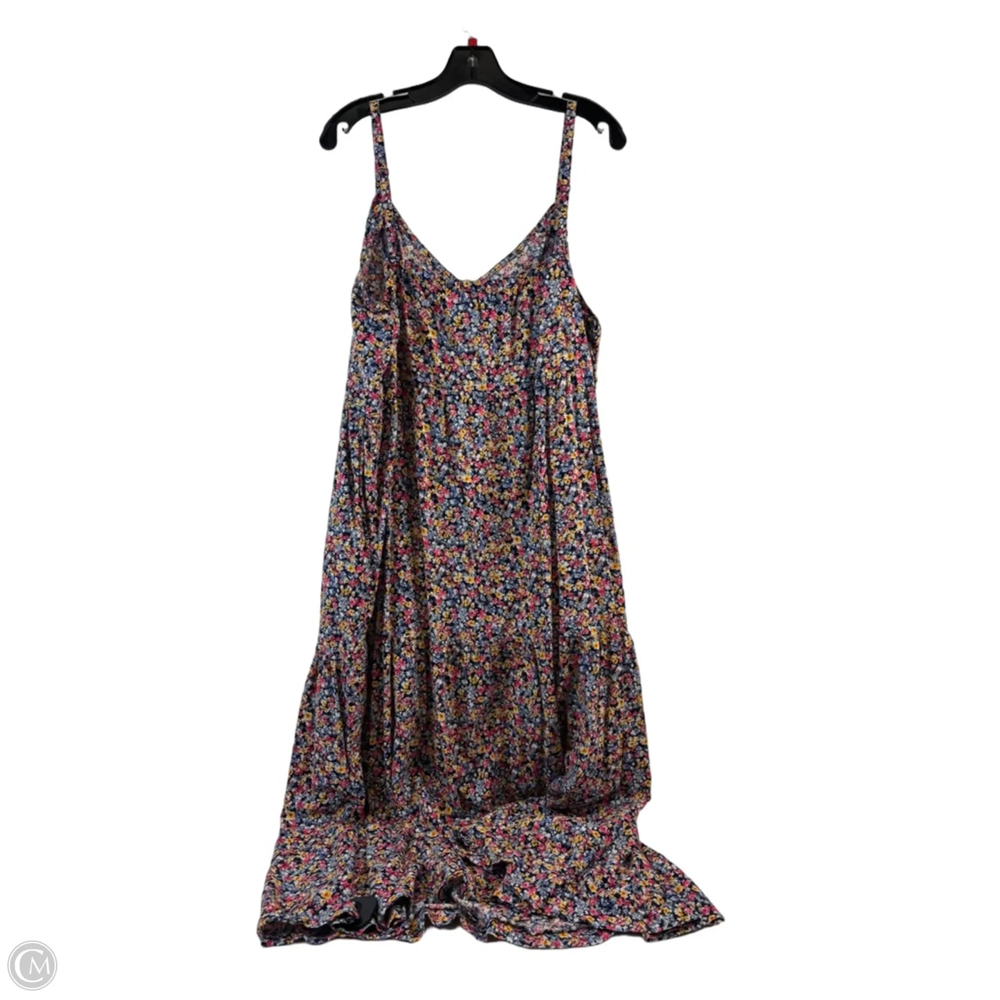 Dress Casual Maxi By Old Navy In Blue & Yellow, Size: Xxl