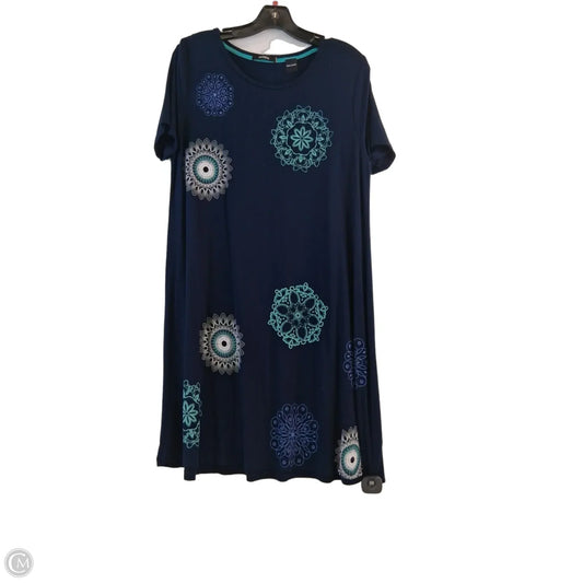 Dress Casual Midi By Desigual In Navy, Size: Xl