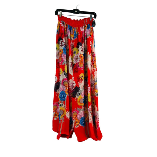 Pants Wide Leg By Johnny Was In Red & Yellow, Size: 10