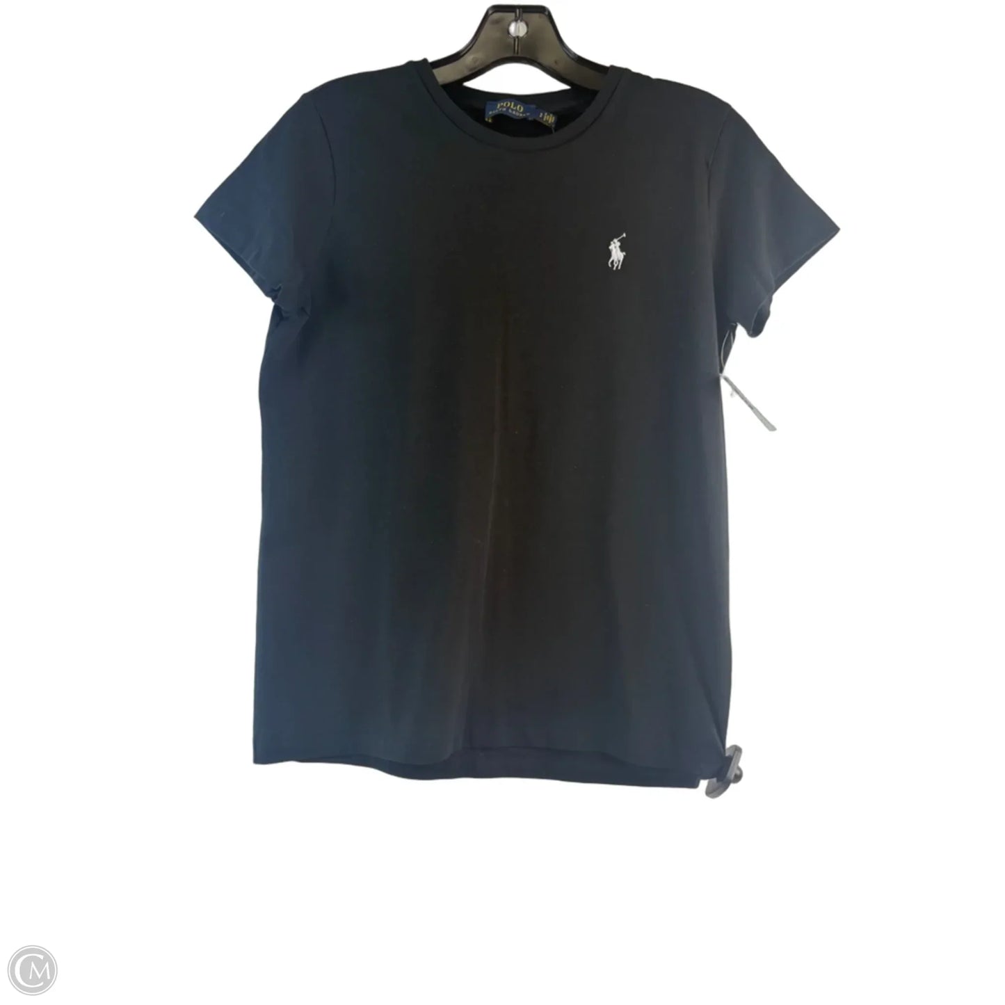Top Short Sleeve Basic By Polo Ralph Lauren In Black & White, Size: S