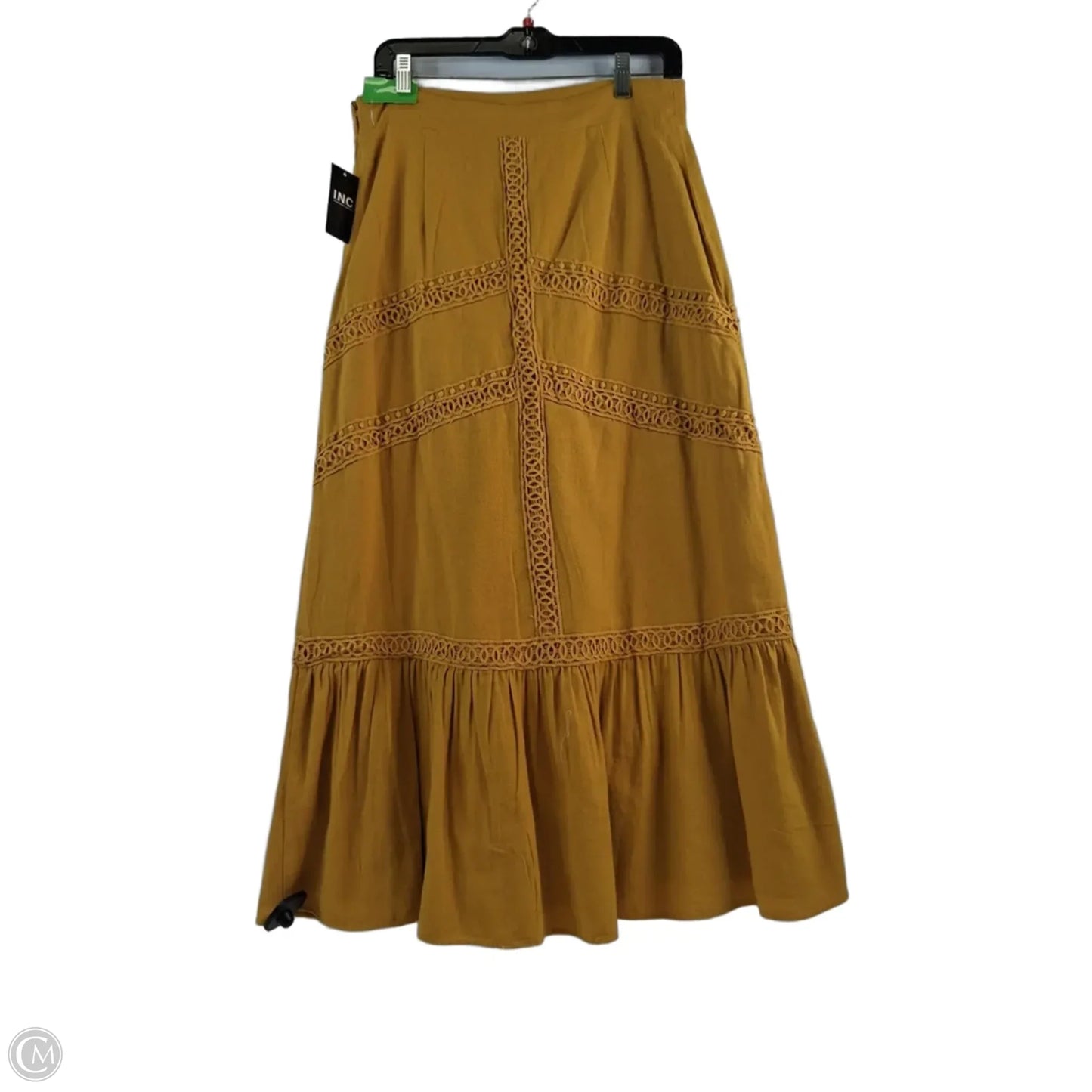 Skirt Maxi By Inc In Yellow, Size: 8